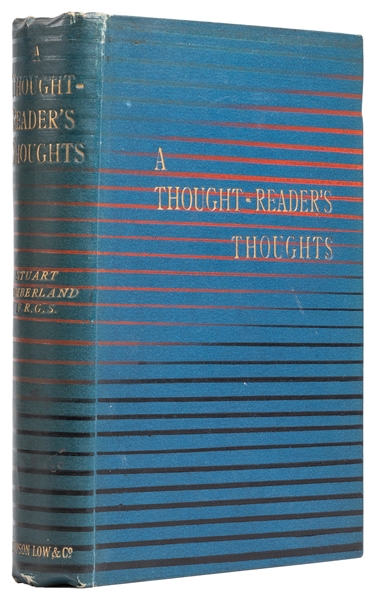  CUMBERLAND, Stuart (1857 - 1922). A Thought-Reader’s Though...