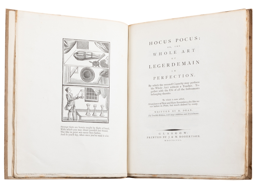  DEAN, Henry. Hocus Pocus, or the Whole Art of Legerdemain i...