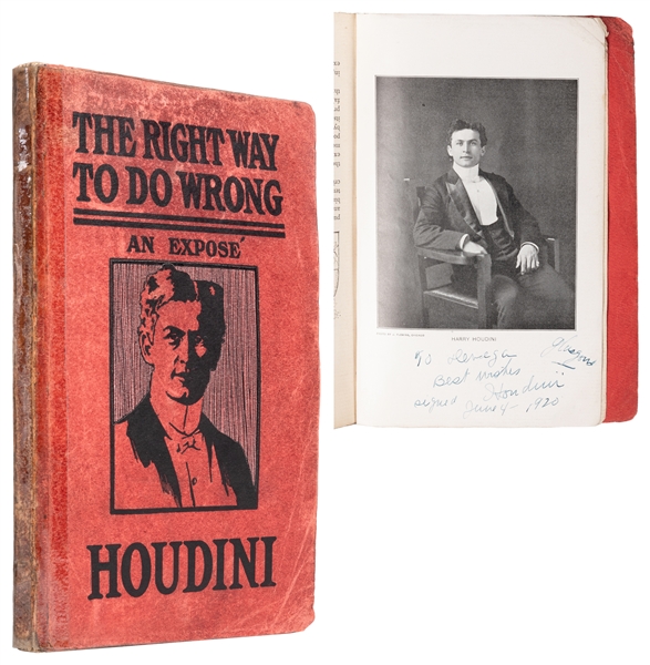  HOUDINI, Harry (Erik Weisz, 1874 – 1926). The Right Way to ...