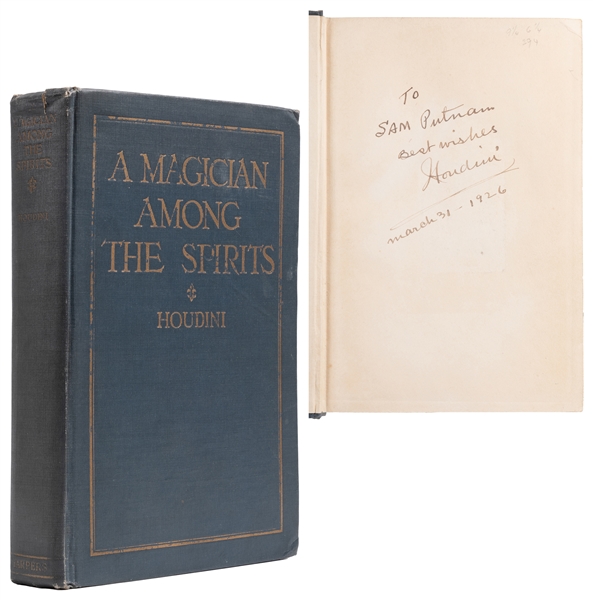  HOUDINI, Harry (Erik Weisz, 1874 – 1926). A Magician Among ...