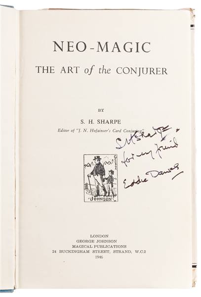  SHARPE, S.H. (1902 – 92). Neo Magic. London: George Johnson...