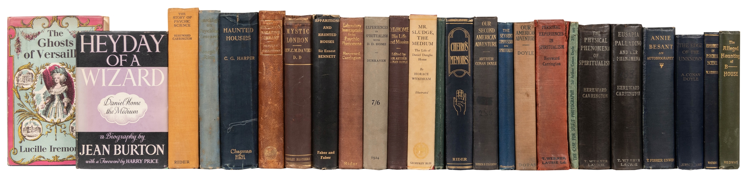  [SPIRITUALISM]. Group of 28 volumes on spiritualism, haunti...