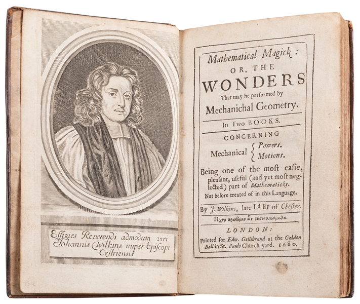  WILKINS, John (ca. 1614 – 72). Mathematical Magick: or, The...