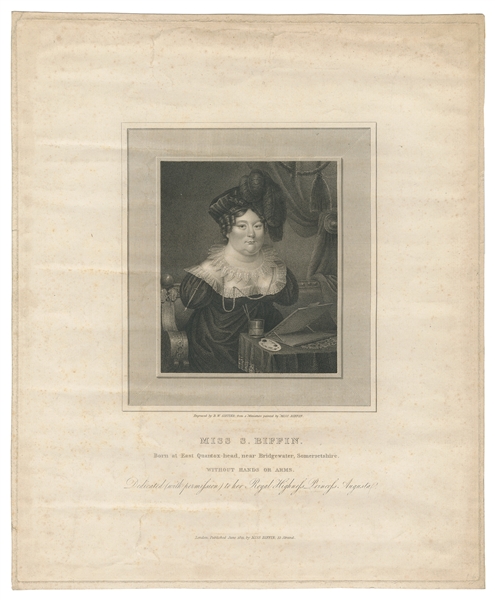  BIFFIN, Sarah (1784 – 1850). Miss S. Biffin. London: Publis...