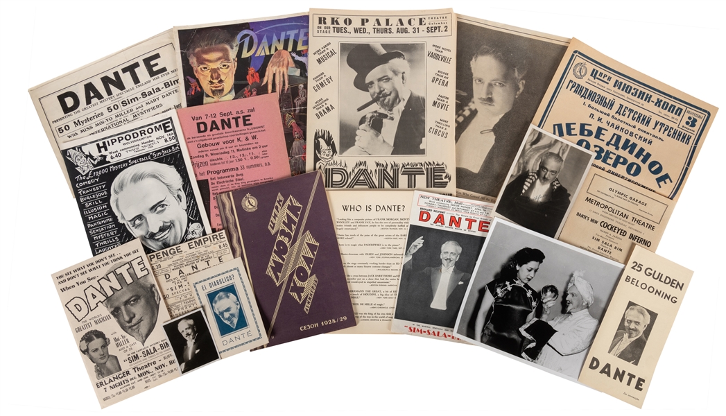  DANTE (Harry Jansen, 1883 – 1955). Large Archive of Dante t...