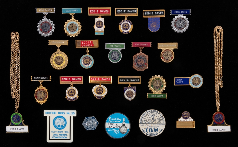  [MEDALS & BADGES]. DAWES, Edwin A. (1925-2023). Eddie and A...