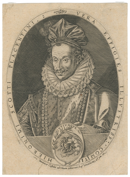  SCOTTO, Hieronymus (ca. 1569 – 1610). Portrait of Hieronimi...