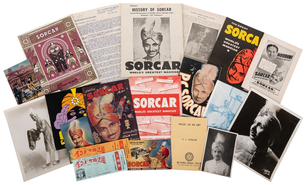  SORCAR, P.C. (1911 – 71). Large Archive of Sorcar Ephemera....