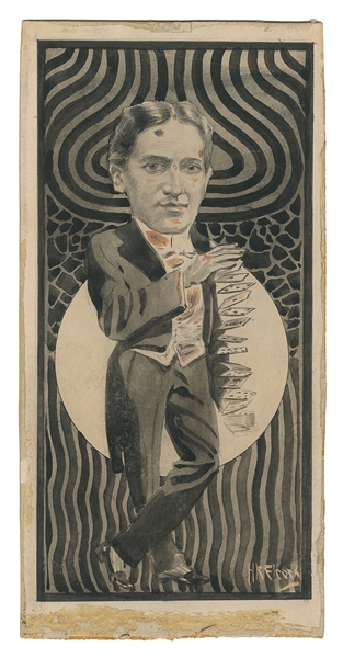  [THURSTON]. ELCOCK, H.K. (1886 – 1952). Portrait of Card Ma...