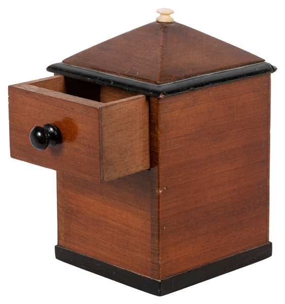  Davenport Cabinet. Circa 1880. Small mahogany cabinet with ...