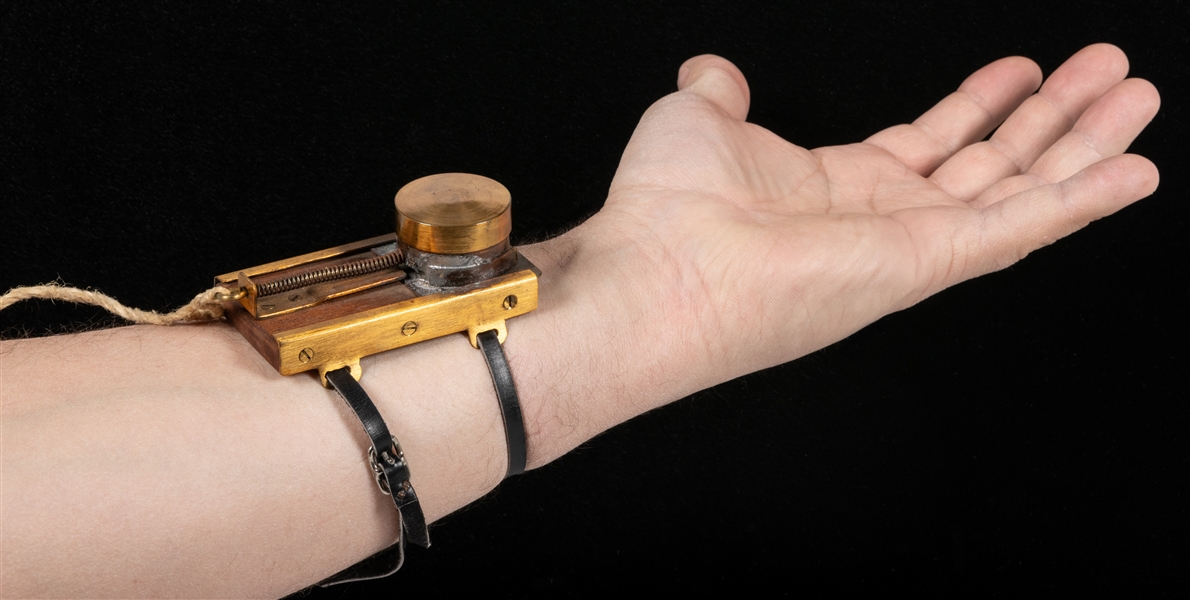  Coin Shooting Gimmick. English, ca. 1950. Bench-made brass ...