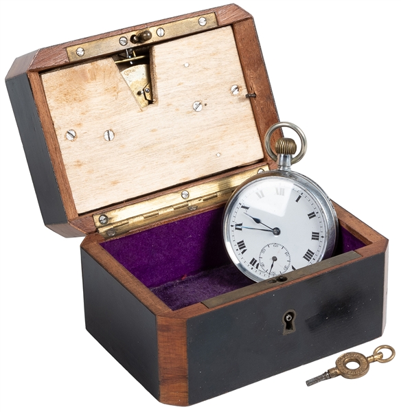  Ticking Watch Box. British, ca. 1880s. A borrowed watch is ...