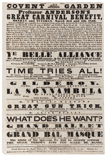  ANDERSON, John Henry (1814 – 74). Professor Anderson’s Grea...