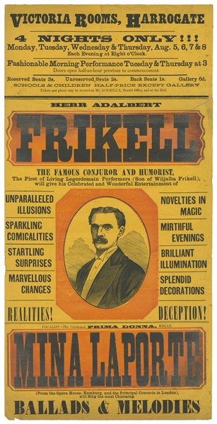  FRIKELL, Adalbert (1839 - 89). Frikell The Famous Conjurer ...