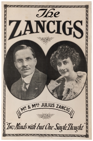  ZANCIGS, The (Julius and Ada). The Zancigs. Two Minds with ...