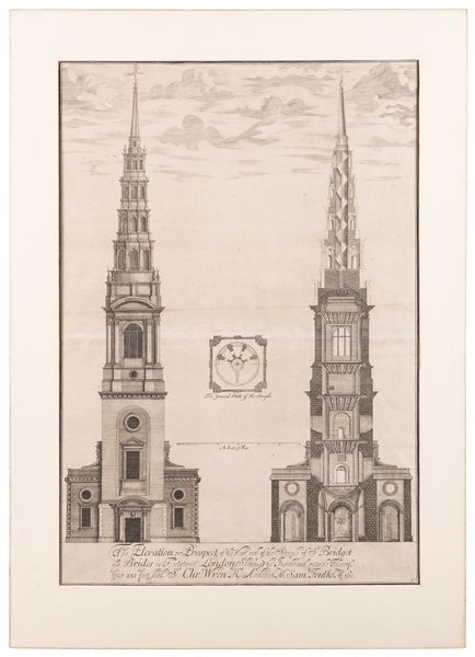  [ARCHITECTURE]. The Elevation or Prospect of the West end o...