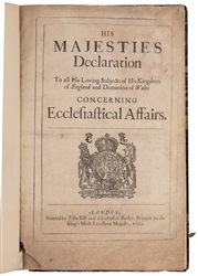  [CHARLES II, KING OF ENGLAND (1630-1685)]. His Majestie’s D...