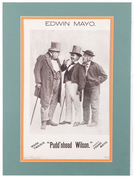  Edwin Mayo. / Mark Twain’s “Pudd’nhead Wilson.” Dramatized...