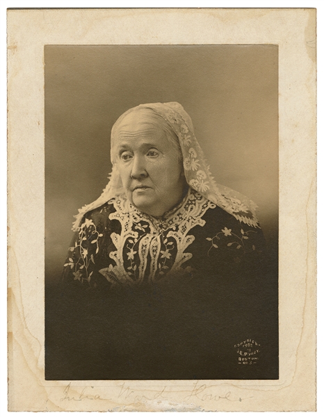  HOWE, Julia Ward (1819-1910). Signed Photo. Boston: J. E. P...