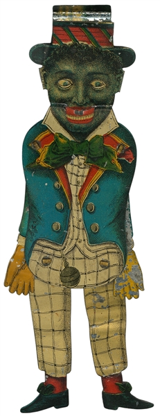  [LITHOGRAPHED TIN TOY]. [AFRICAN-AMERICANA]. Minstrel Tin T...