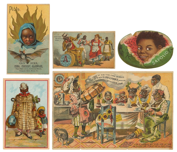  [LITHOGRAPHY]. [AFRICAN-AMERICANA]. Group of Eleven Trade C...