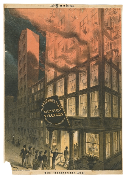  [LITHOGRAPHY]. “PUCK”. “St. Phosphorus Flats Absolutely Fir...