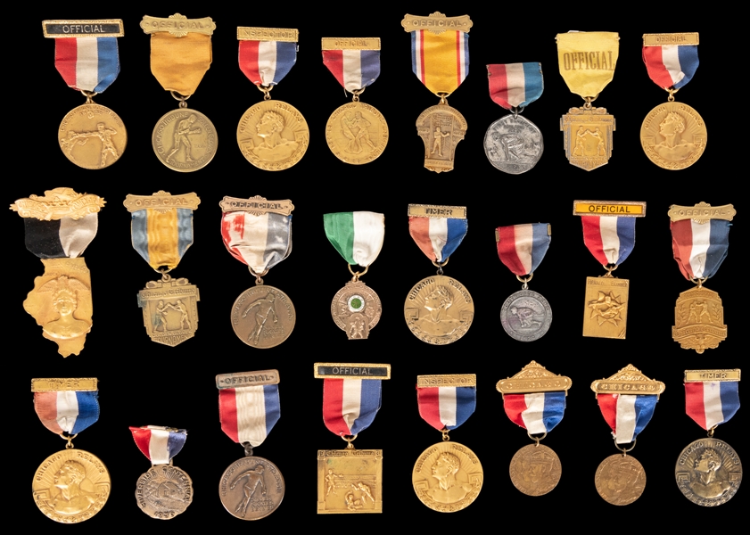  [MEDALLIONS]. Group of Nearly 45 Medallions for Chicago Spo...