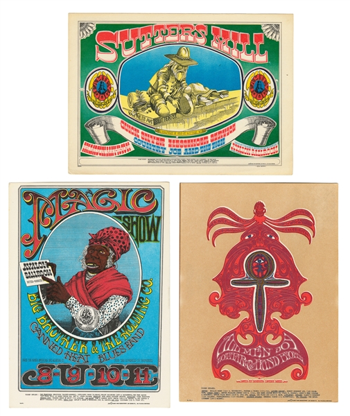  [POSTCARDS] Two Avalon Ballroom Concert Postcards and Famil...