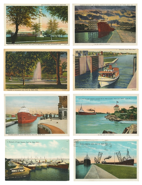  [POSTCARDS]. [MICHIGAN]. A Collection of 410 Vintage Michig...