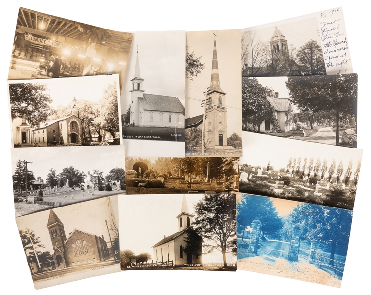  [POSTCARDS]. [MICHIGAN]. A Collection of over 200 Vintage M...