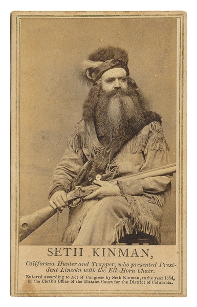  [CALIFORNIA]. Seth Kinman, California Hunter and Trapper, w...