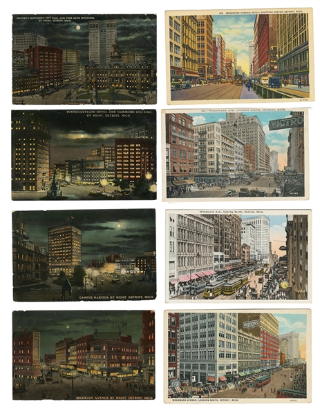  [POSTCARDS]. [DETROIT] A Collection 137 1900-1930‘s Detroit...