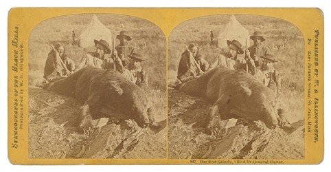 [STEREOVIEW CARDS]. George Armstrong Custer “Our First Gri...