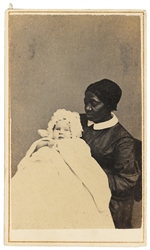 [AFRICAN-AMERICAN]. CDV of an Afr...