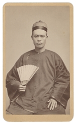  [CHINESE IMMIGRANTS]. CDV of a Pr...