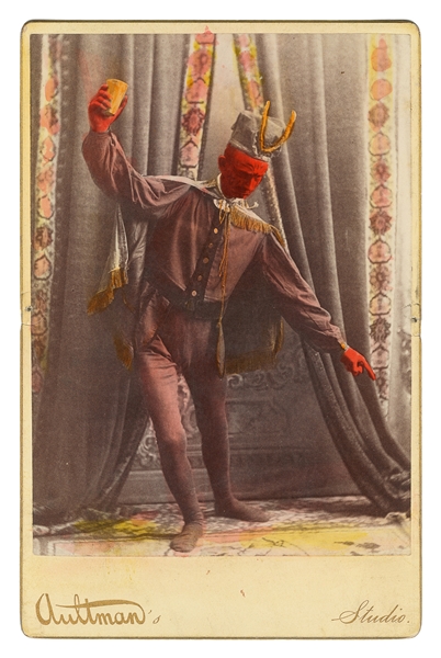  Hand-Colored Large Cabinet Card of the Devi...