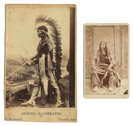  [NATIVE AMERICANS]. CDV and Cabinet Card Photographs....