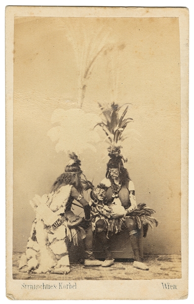  CDV of Two Men in Indigenous...