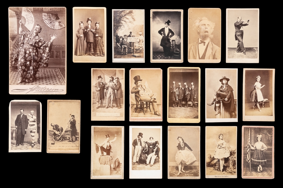  [PERFORMERS]. Group of 21 Cabinet Card and CDV Port...