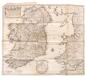  [MAP]. NICHOLLS, Sutton (1668-1729). An Epitome of Sr. Will...