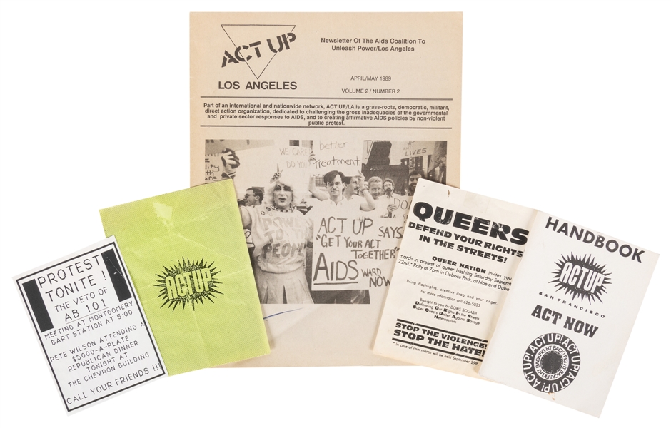  [ACT UP]. Group of publications and related flyers. Include...