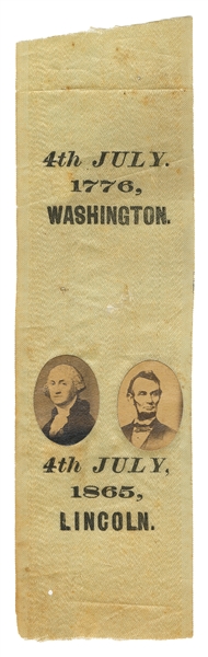  WASHINGTON, George (1732-1799) and LINCOLN, Abraham (1809-1...