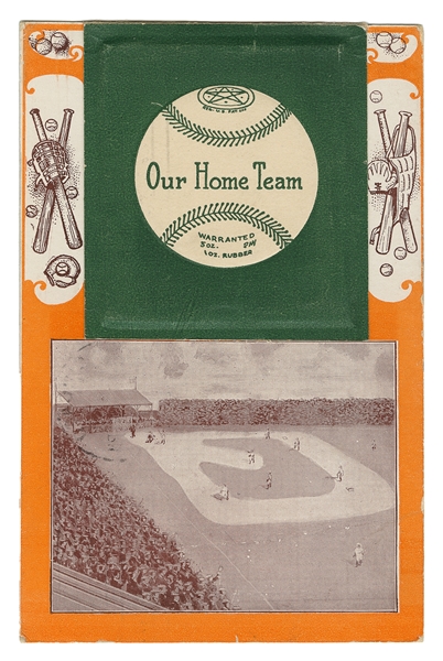  [BASEBALL]. Fold-Out Postcard of the 1908 Chicago White Sox...