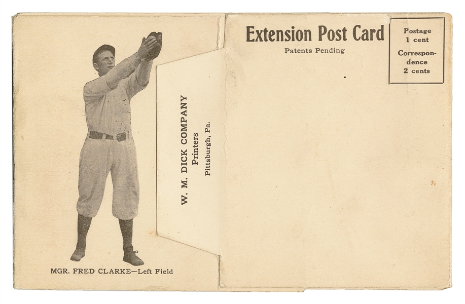  [BASEBALL]. Extension (Fold-Out) Postcard of the 1909 Champ...