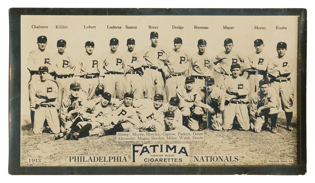  [BASEBALL]. [CIGARETTE CARD]. Photographic Cigarette Card o...