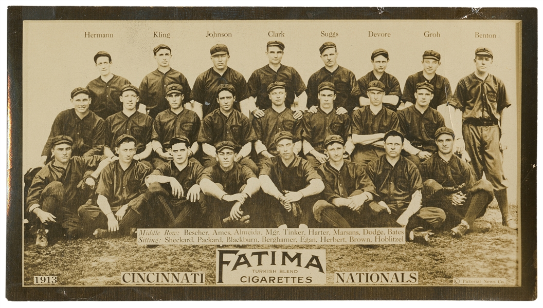  [BASEBALL]. [CIGARETTE CARD]. Photographic Cigarette Card o...