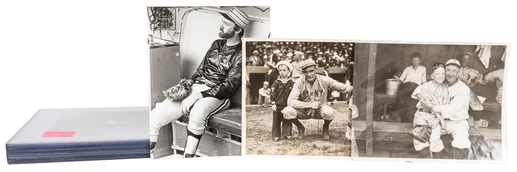  [BASEBALL]. Group of 22 Black and White Press Photos. [Ca. ...