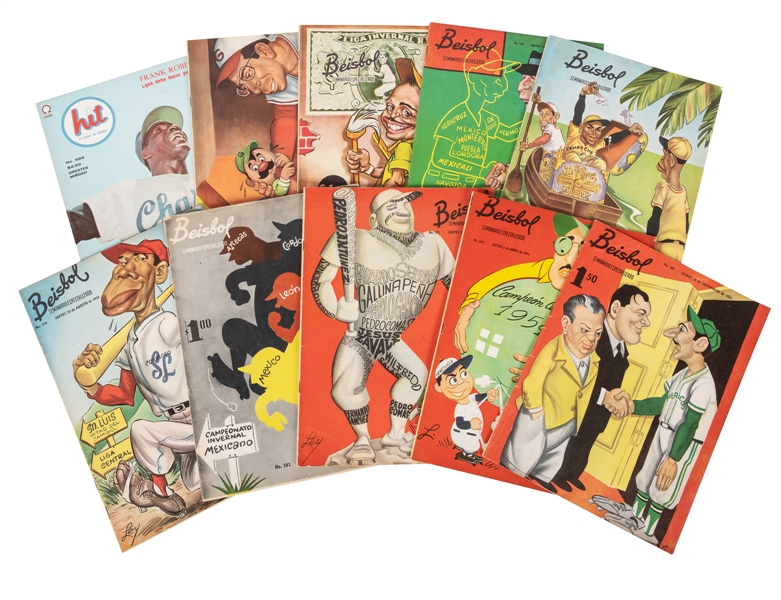  [BASEBALL]. Group of Nine Issues of “Beisbol Semanario Espe...