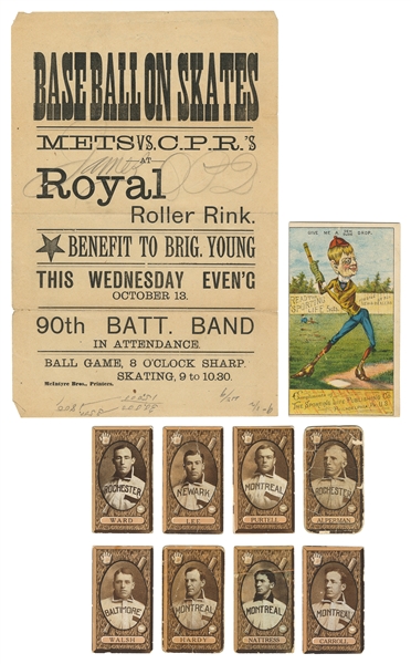  [BASEBALL]. Group of Varied Ephemera, including: Sporting L...