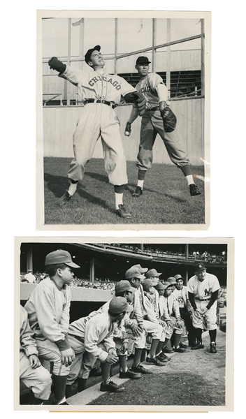  [BASEBALL]. Photo Album of Press Photos of Baseball Players...